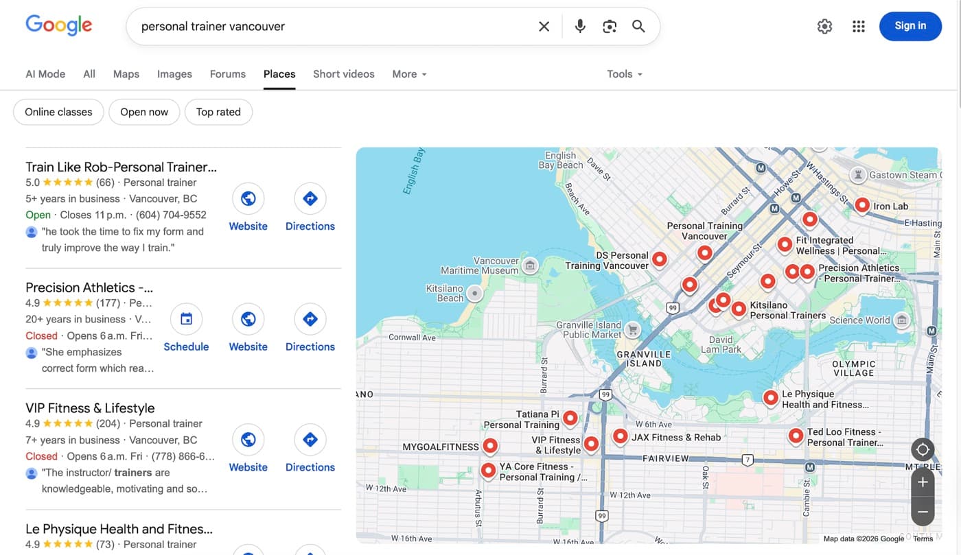 Google Search Console performance graph showing improved average position and impressions