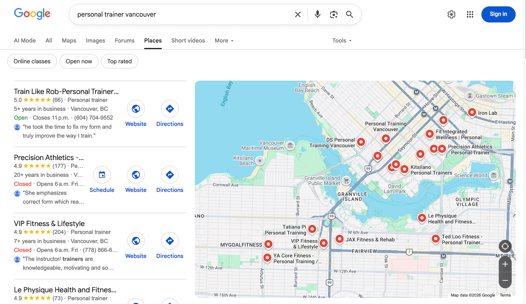 Google Search Console performance graph showing improved average position and impressions
